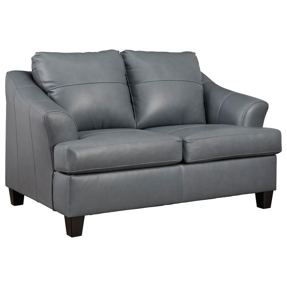 Ashley Genoa Stationary Loveseat in Steel, , large
