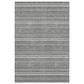 Dalyn Rug Company Soft Essentials Striped Gray 10" x 14" Indoor/Outdoor Area Rug, , large