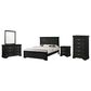 Crown Mark Amalia 5-Piece Full Bedroom Set in Black, , large