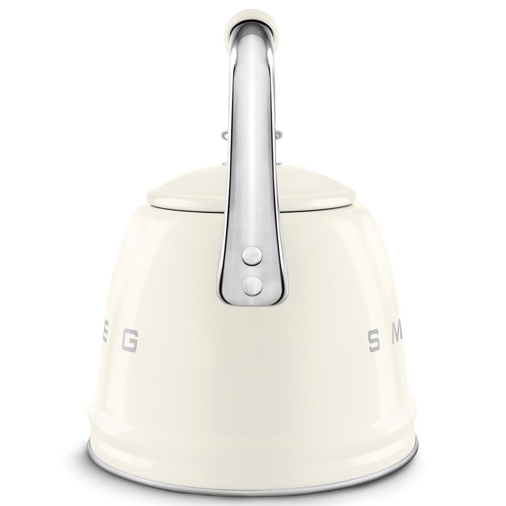 SMEG 2.3L 50&#39;s Style Stovetop Whistling Kettle in Cream, , large
