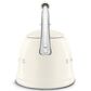SMEG 2.3L 50"s Style Stovetop Whistling Kettle in Cream, , large