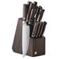 Green Pan Elite 13-Piece Knife Block Set with Light Wood Handles in Stainless Steel, , large