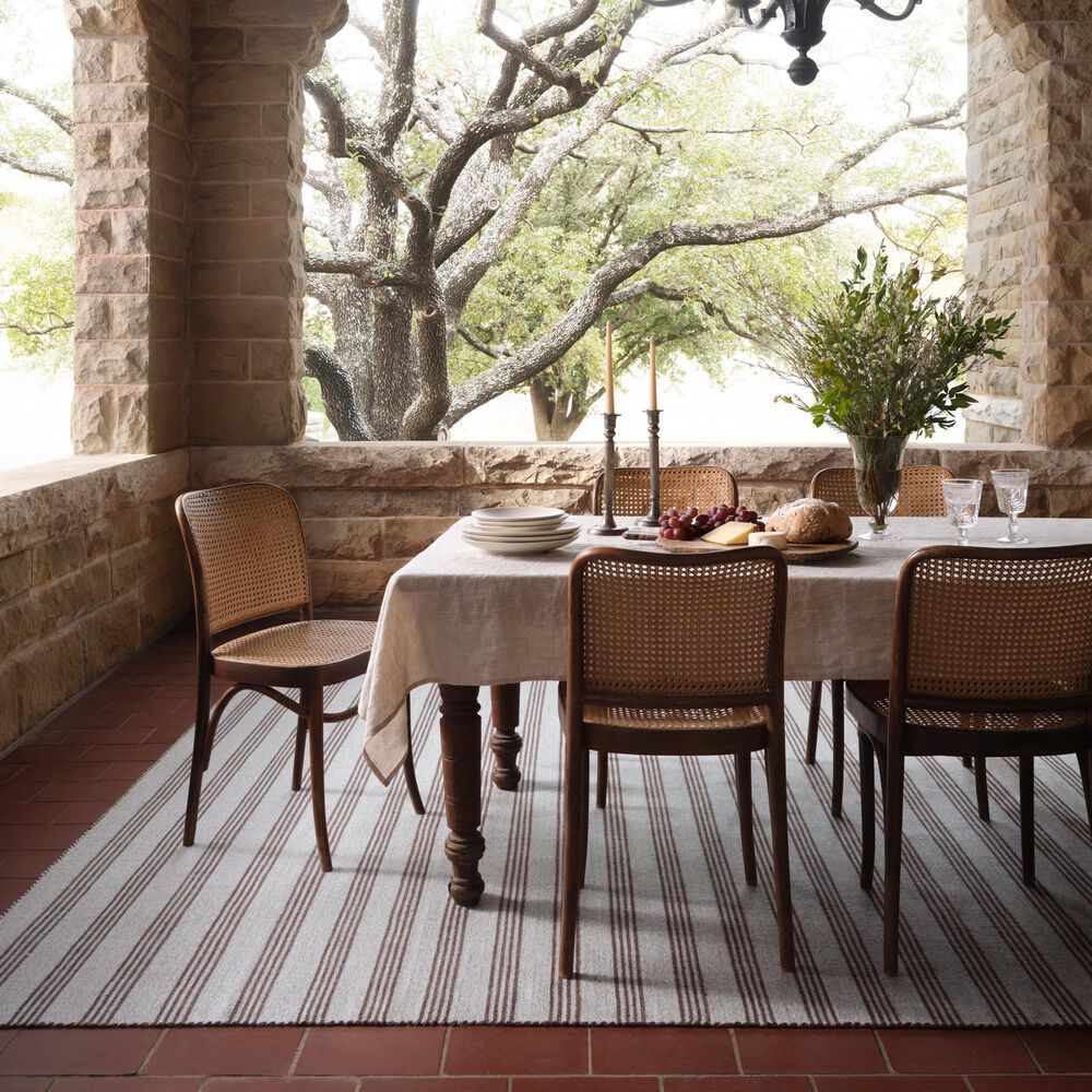 Magnolia Home Charlie Silver and Bark 7&#39;9&quot; x 9&#39;9&quot; Indoor/Outdoor Area Rug, , large
