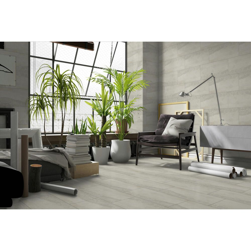 Emser Cavanite White 12" x 24" Matte Ceramic Tile, , large