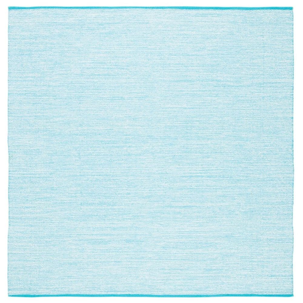 Safavieh Montauk 6" Square Aqua and Blue Area Rug, , large