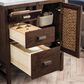 James Martin Vanities Addison 30" Single Bathroom Vanity in Mid Century Acacia with 3 cm Ethereal Noctis Quartz Top and Rectangular Sink, , large