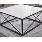 Crystal City Skyler Cocktail Table in White Marble, , large