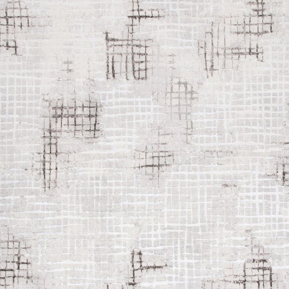 Safavieh Orchard Geometric 6&#39;7&quot; Square Grey and Light Grey Area Rug, , large