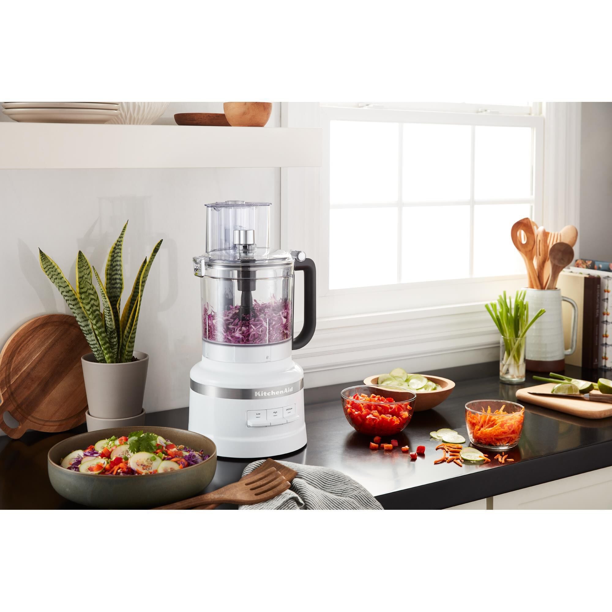 KitchenAid 13-Cup Food Processor in White