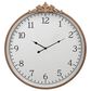 Ganz USA Round Ornate Frame Wall Clock in Gold, , large