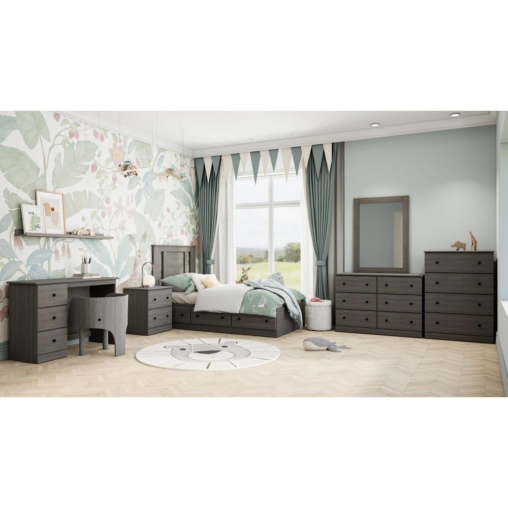 Lemoore Essential Twin Mates Bed in Storm Grey, , large