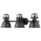 Golden Lighting Duncan 3-Light Bath Vanity in Matte Black, , large