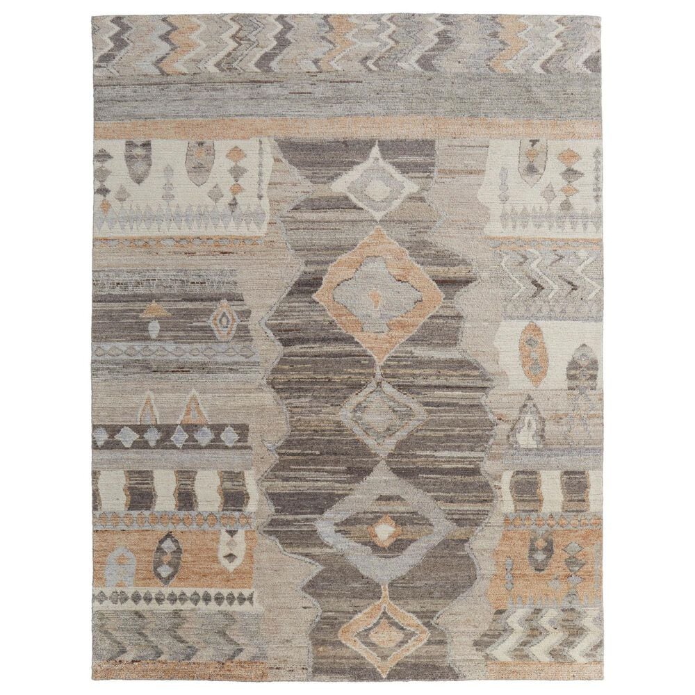 Feizy Kasbah 8"6" x 11"6" Gray and Multicolor Area Rug, , large