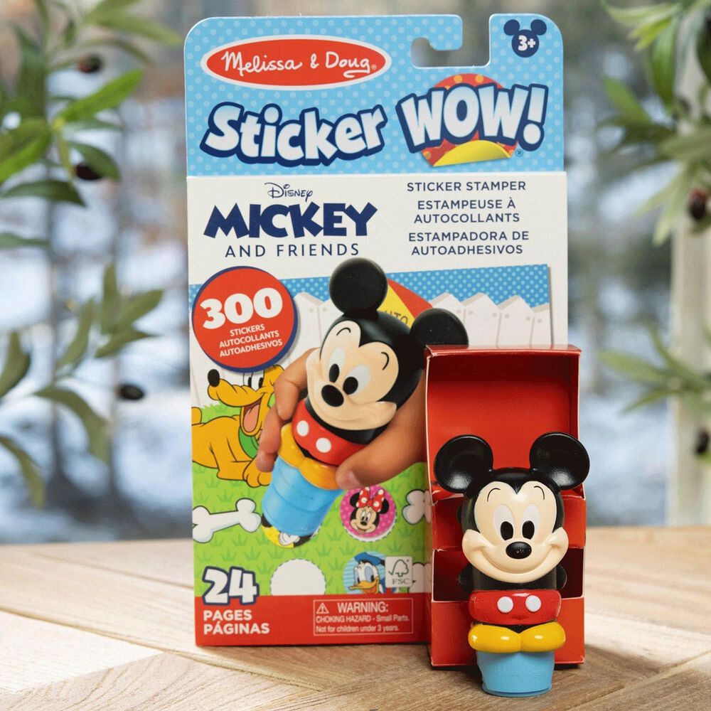 Melissa &amp; Doug Disney&#39;s Mickey Mouse 24-Page Activity Pad and Sticker Stamper in Multicolor, , large