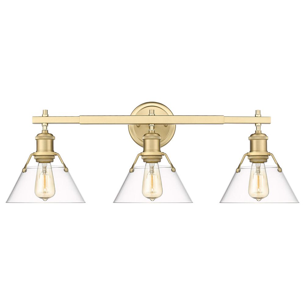 Golden Lighting Orwell 3-Light Bath Vanity with Clear Glass in Brushed Champagne Bronze, , large