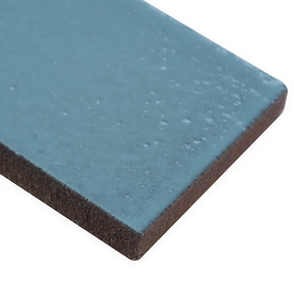 Soho Studio ColorHues Turquoise 2" x 8" Lava Stone Tile, , large