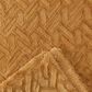 50" x 65" Cloud Faux Fur Throw Blanket in Golden, , large