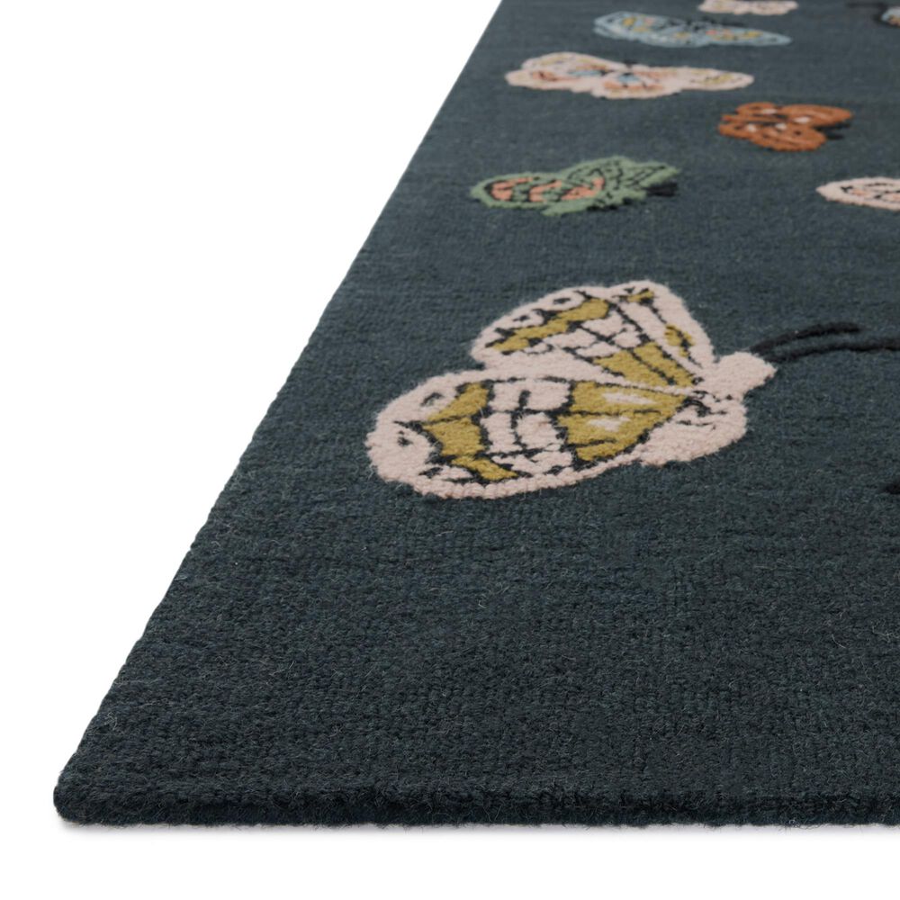 Rifle Paper Co. x Loloi Highgrove Teal 2&#39;3&quot; x 3&#39;9&quot; Area Rug, , large