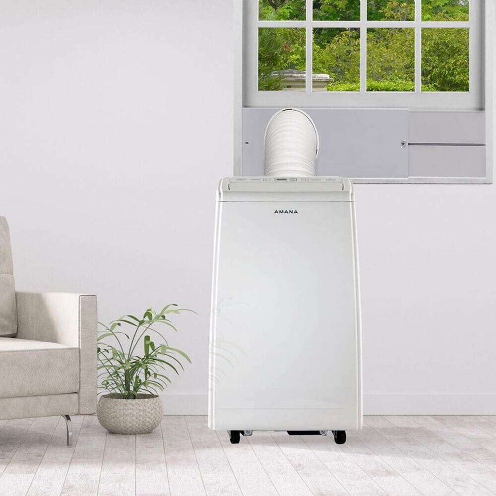 Amana 8,000 BTU Portable Air Conditioning Unit in White, , large