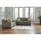 Ashley Mahoney Stationary Loveseat in Chocolate, , large