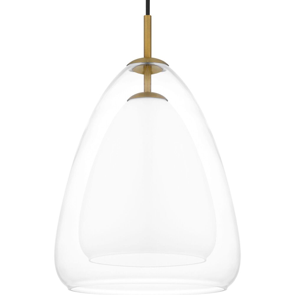Quoizel Aero 1-Light Pendant Ceiling Light in Antiqued Gold, , large