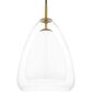Quoizel Aero 1-Light Pendant Ceiling Light in Antiqued Gold, , large