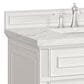 James Martin Vanities Lorelai 36" Single Vanity in Bright White with 3 cm Ethereal Noctis Quartz Top, , large