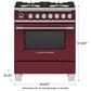 Fisher & Paykel 30" Freestanding Classic Dual Fuel Range in Red, , large