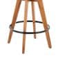 Lumisource Cosmo Swivel Counter Stool in Walnut and Black, , large