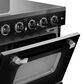 Unique Appliances Classic Retro 30" Radiant Electric Glass Top Convection Range in Midnight Black, , large