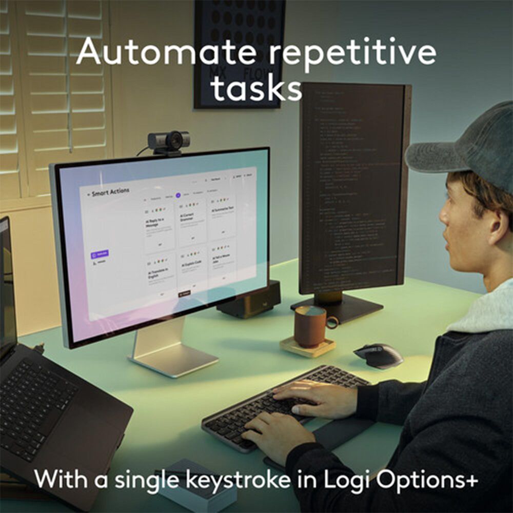 Logitech MX Keys S Keyboard and Mouse with Palm Rest Combo for MAC in Space Grey, , large