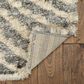 Kas Oriental Rugs Merino Waves 5"3" x 7"7" Charcoal Area Rug, , large