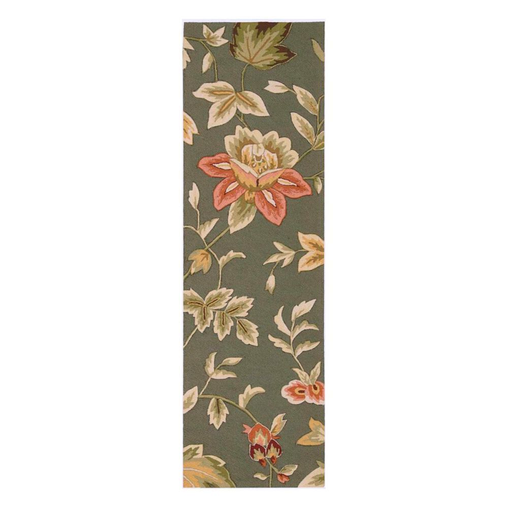 Nourison Fantasy FA11 2"3" x 8" Grey Runner, , large