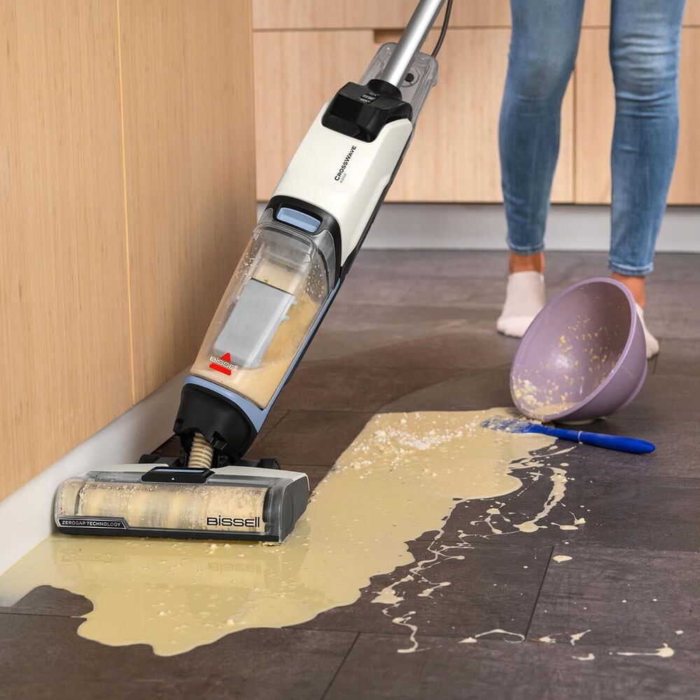 Bissell CrossWave Edge Wet Dry Vacuum in Warm White and Lake Blue, , large