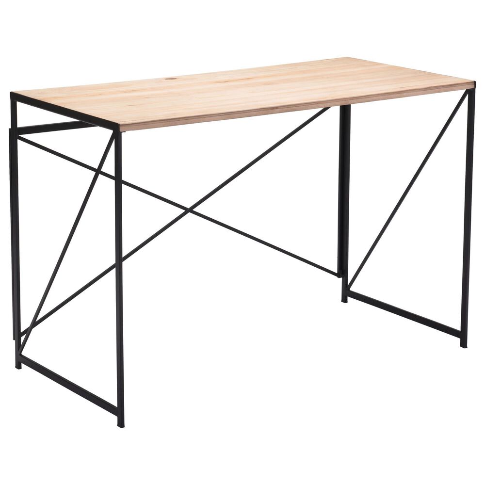 Zuo Modern Yazmine Desk in Natural and Black, , large