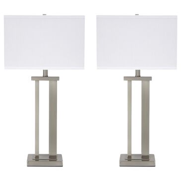 Signature Design by Ashley Aniela Metal Table Lamp In Silver (Set Of 2), , large