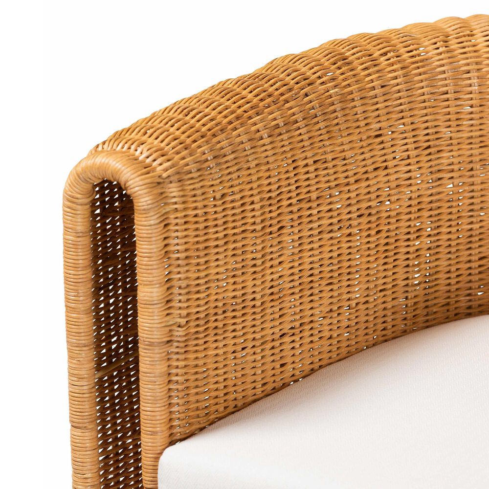 Baxton Studio Carina Arm Chair in Light Honey, , large