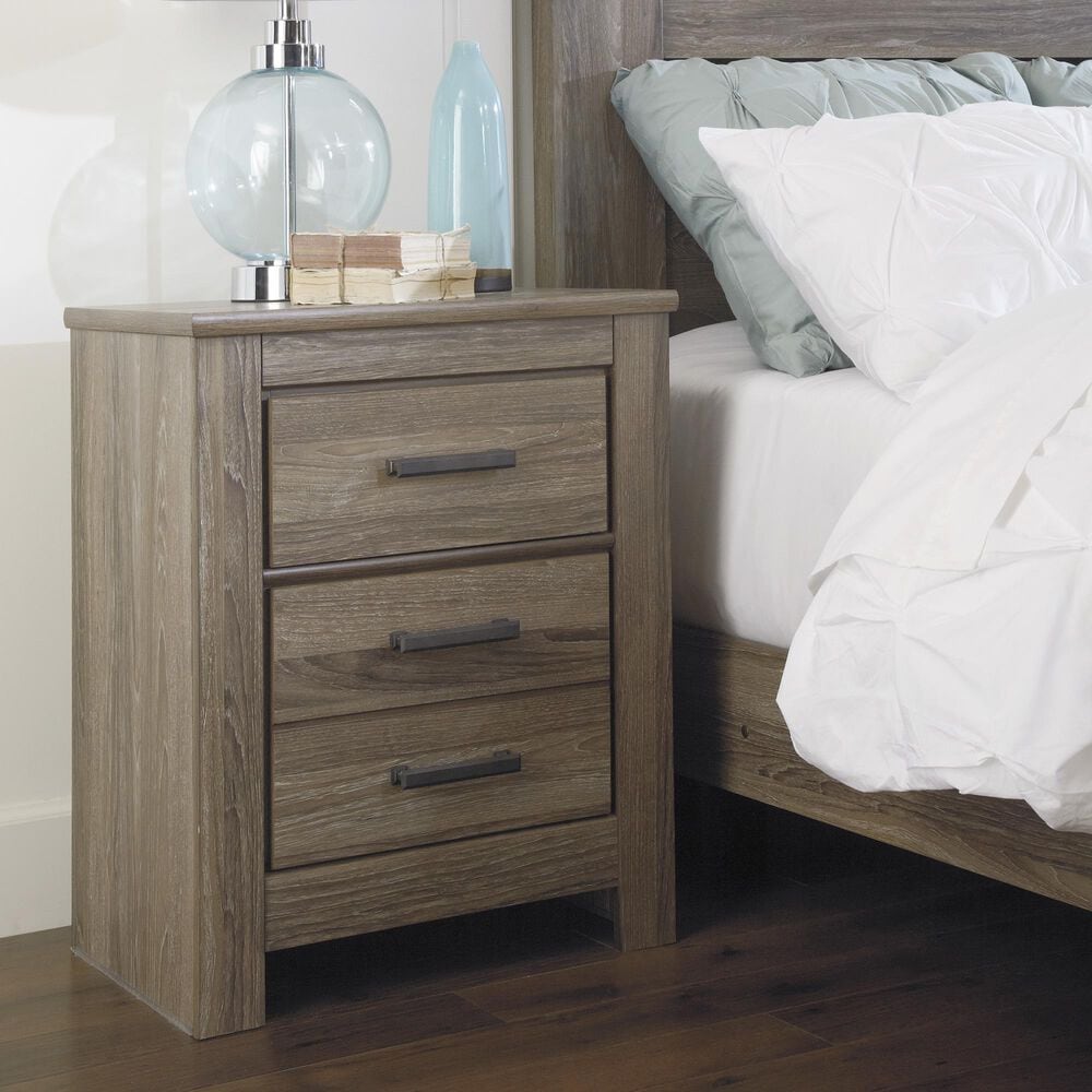 Ashley Zelen 5-Piece Queen Bedroom Set in Warm Gray, , large