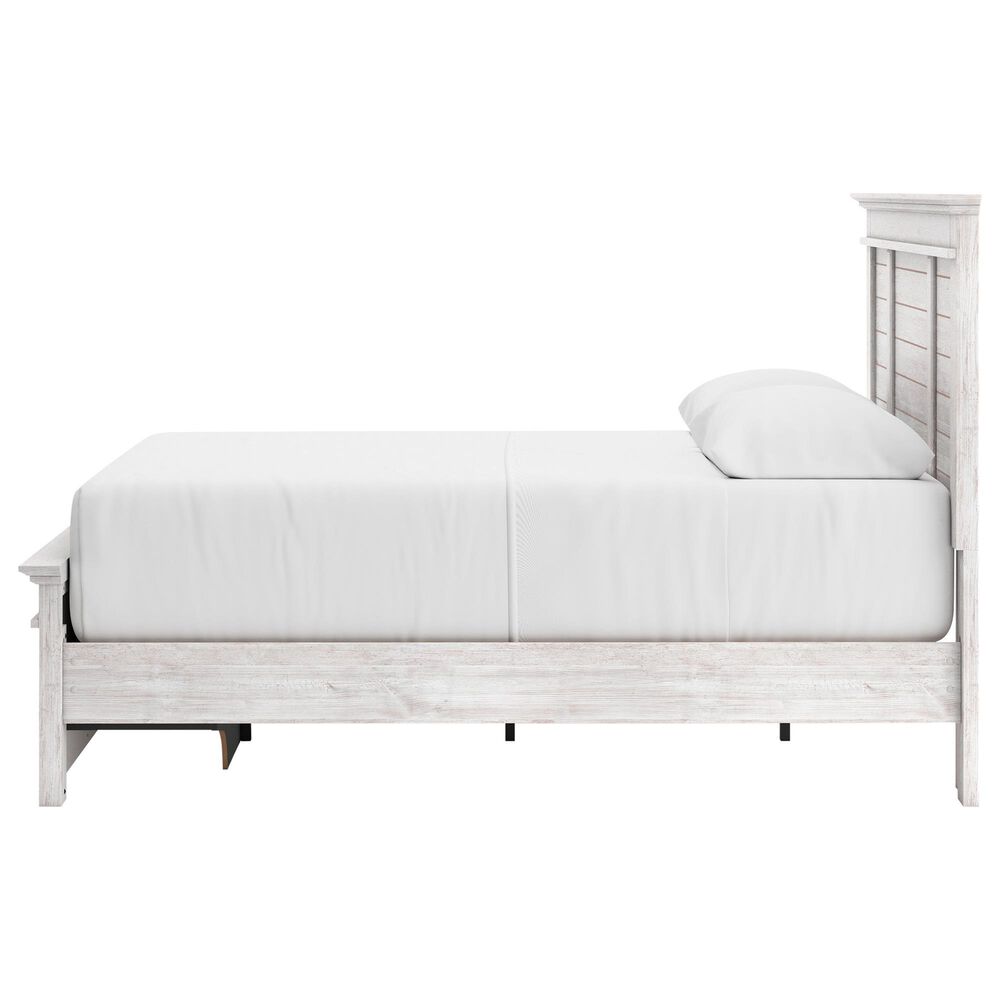 Ashley Makidern Queen Storage Bed with Two Drawers in Whitewash, , large
