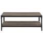 Walker Edison Angle Iron Coffee Table in Grey Wash, , large