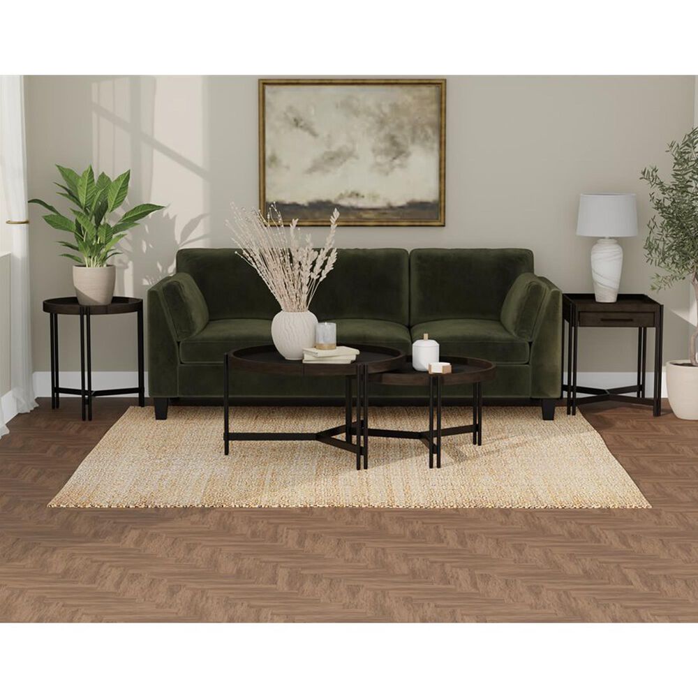 Golden Wave Furniture Huron Nesting Cocktail Table in in Dark Brown and Black, , large