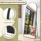 HOMLUX 21" x 64" Full Length Arched Floor Mirror in Black, , large