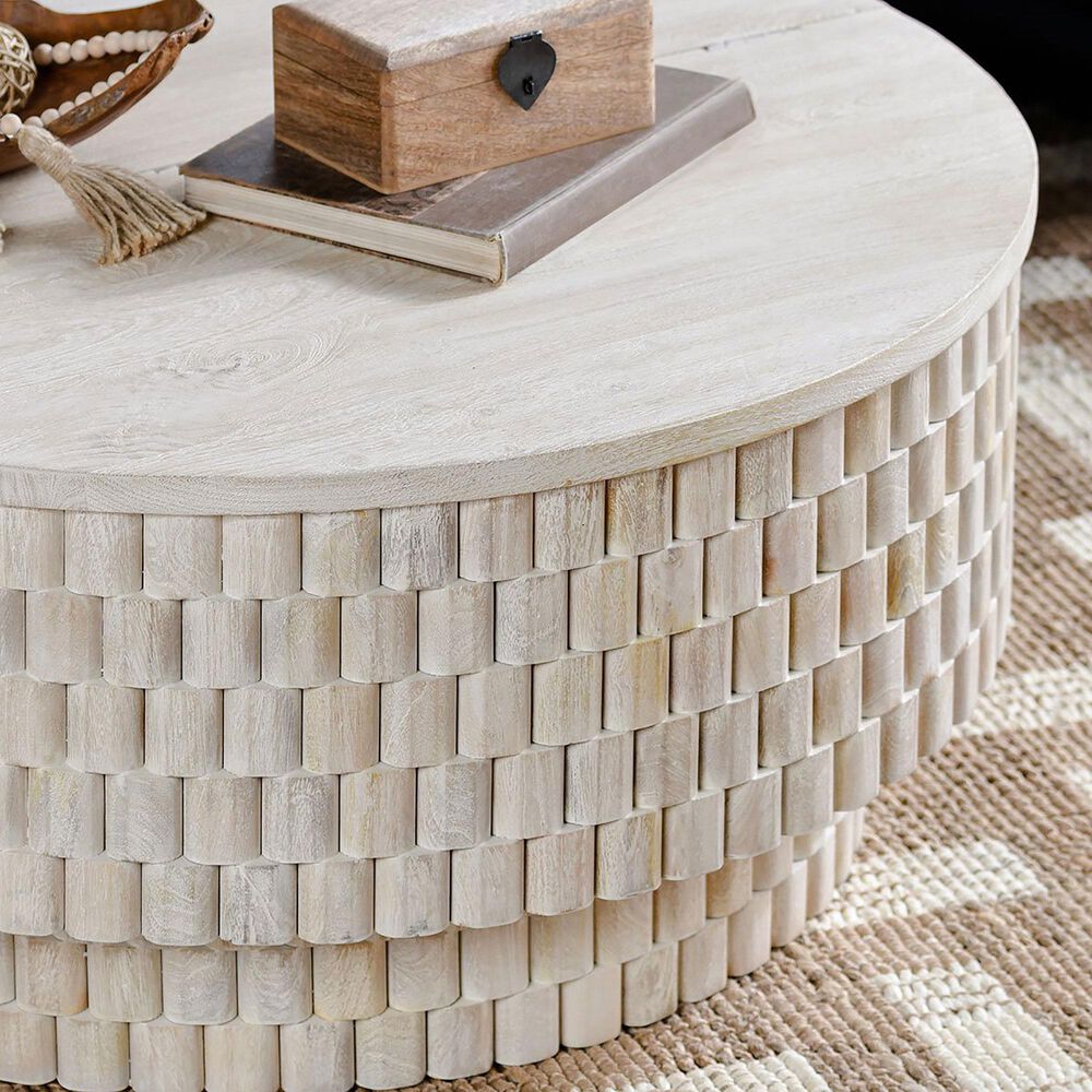 Classic Home Norwood Coffee Table in Coastal White, , large