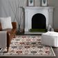 Central Oriental Rooted Champagne and Multicolor 5"3" x 7"7" Area Rug, , large