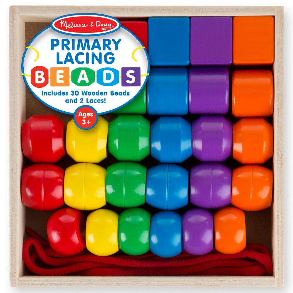 Melissa &amp; Doug Primary Lacing Beads, , large