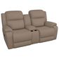 La-Z-Boy Dorian Manual Reclining Console Loveseat in Mushroom, , large