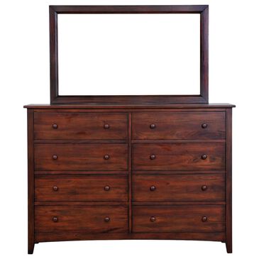 Napa Furniture Design Mahogany Expression 8-Drawer Dresser and Mirror in Rich Mahogany, , large