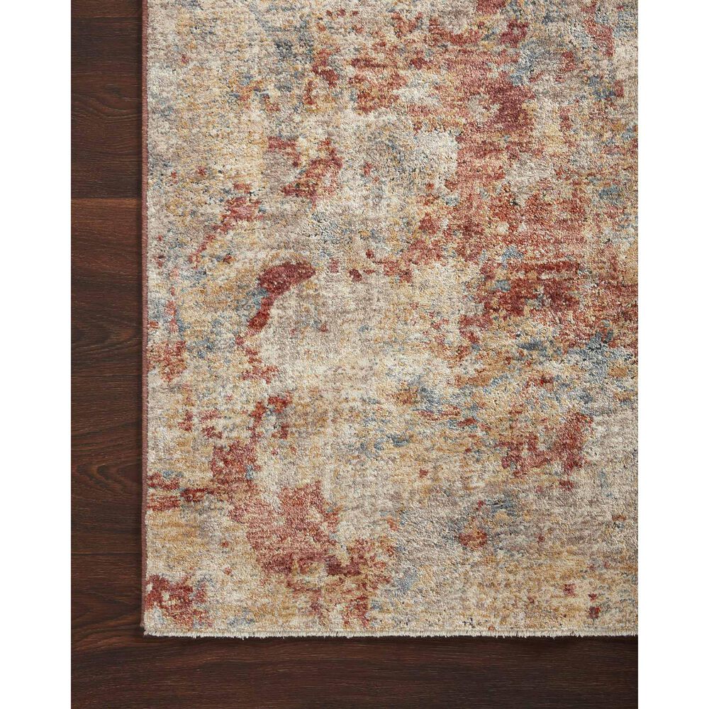 Loloi Gaia 2&#39; x 3&#39; Taupe and Brick Area Rug, , large