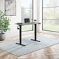 OSP Home Primo 48" Electric Sit and Stand Desk in Black and Light Gray, , large