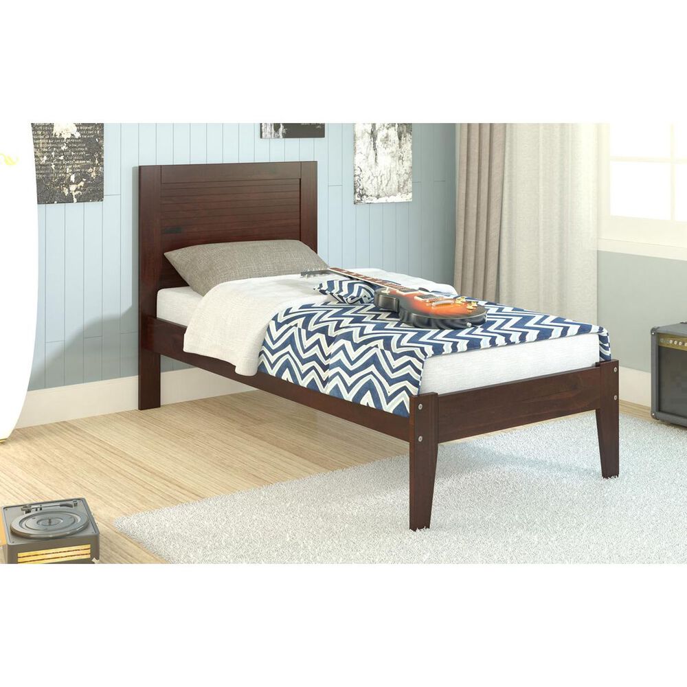 Forest Grove Elmore Twin Panel Bed in Dark Cappucino, , large